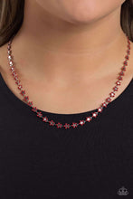 Necklace Floral Catwalk Red