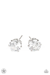 Earrings Just In TIMELESS - White Blockbuster POST  E117