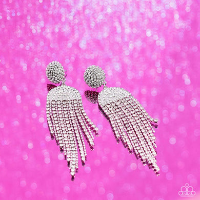 Earrings A Toast To You - White E586
