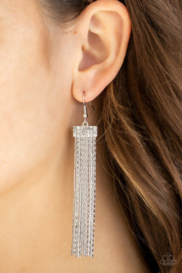 Earrings Twinkling Tapestry - White