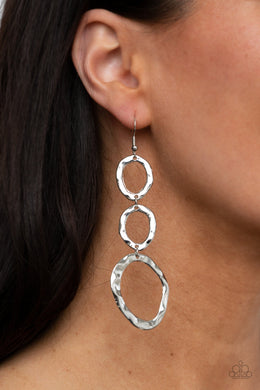 Earrings So OVAL It! - Silver E498