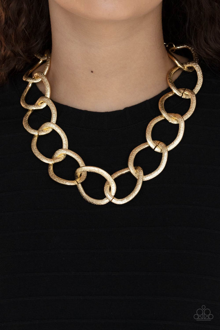 Necklace Industrial Intimidation - Gold N232