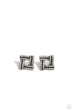 Load image into Gallery viewer, Earrings Times Square Scandalous - White POST E013