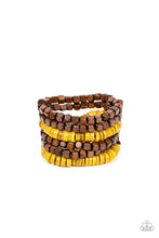Load image into Gallery viewer, Bracelet Fiji Fiesta - Yellow Wood