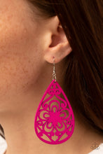 Load image into Gallery viewer, Earrings Marine Eden - Pink Wood E2496