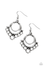Load image into Gallery viewer, Earrings Rustic Rotary - Silver B2235