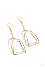 Load image into Gallery viewer, Earrings Trapezoidal Transcendence - Gold E2292