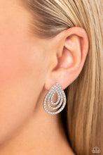 Load image into Gallery viewer, Earrings Red Carpet Reverie - White E516