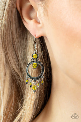 Earrings Palace Politics - Yellow