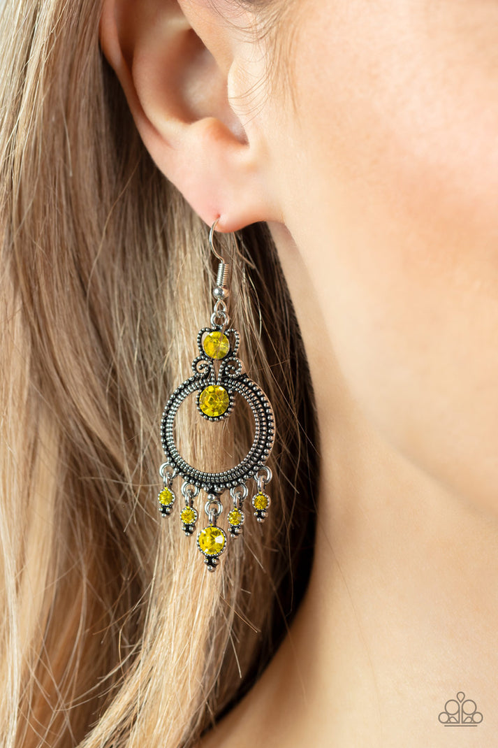 Earrings Palace Politics - Yellow