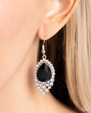 Earrings Glorious Glimmer - Black E216