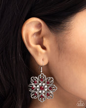 Load image into Gallery viewer, Earrings Garden of Love - Red E044