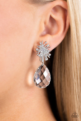Earrings Stellar Shooting Star - White E175