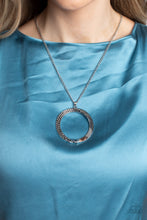 Load image into Gallery viewer, Necklace Encrusted Elegance - Silver SETN4