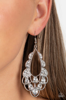 Earrings Majestic Masquerade - WHITE E075