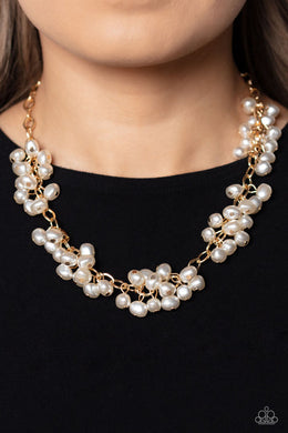 Necklaces PEARL PARLOR - GOLD CHAIN WHITE PEARL
