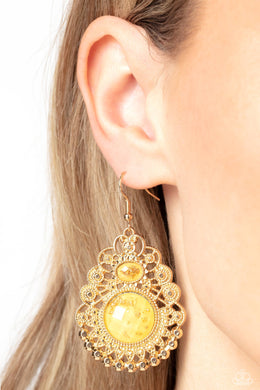 Earrings Welcoming Whimsy - Yellow E2251
