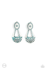 Load image into Gallery viewer, Earrings Casablanca Chandeliers - Blue Clip On L4