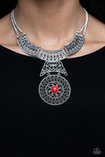 Load image into Gallery viewer, Necklaces Fetching Filigree - Red N2384