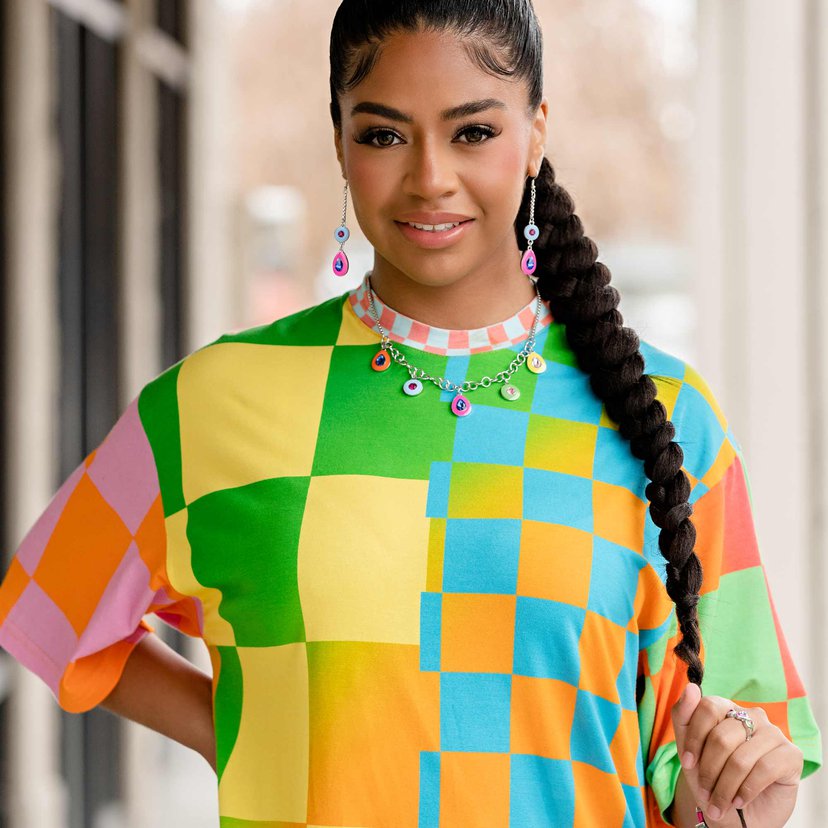 Necklaces and Earrings Colorblock Craze - Multi SET59