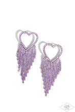 Load image into Gallery viewer, Earrings Sumptuous Sweethearts - Purple E2352