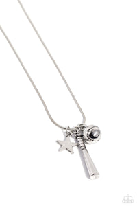 Necklaces Hey Batter Batter! - Silver Sports Fan SF106