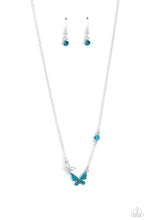 Load image into Gallery viewer, Necklaces Cant BUTTERFLY Me Love - Blue N2374