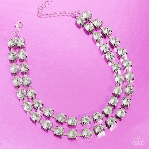 Necklaces Glistening Gallery - White LOP N2030
