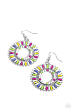 Load image into Gallery viewer, Earrings Ferris Wheel Finale - White E2465