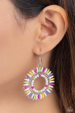 Earrings Ferris Wheel Finale - White E2465