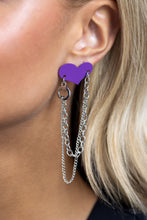 Load image into Gallery viewer, Earrings Altered Affection - Purple VDAY V203