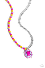 Load image into Gallery viewer, Necklaces Contrasting Candy - Multi Pink N2248