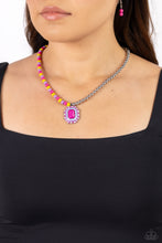 Load image into Gallery viewer, Necklaces Contrasting Candy - Multi Pink N2248