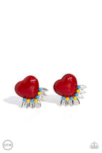 Load image into Gallery viewer, Earrings Spring Story - Red Clip On