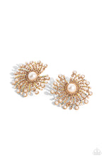 Load image into Gallery viewer, Earrings Fancy Fireworks - Gold Pearl E143