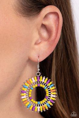 Earrings Ferris Wheel Finale - Yellow E2465