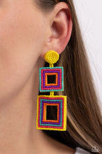 Load image into Gallery viewer, Earrings Seize the Squares - Multi E2306