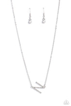 Load image into Gallery viewer, Necklaces INITIALLY Yours - N - White