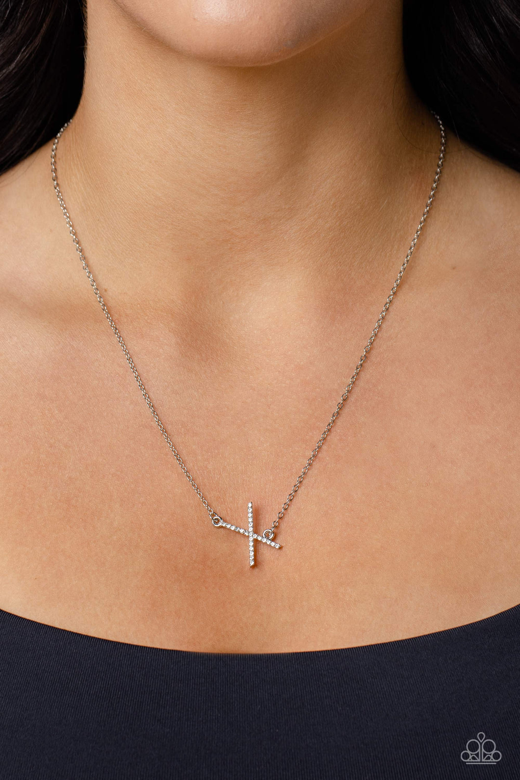 Necklaces INITIALLY Yours - X - White