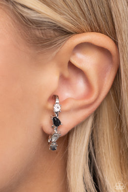 Earrings Trendy Twists - Black Illusion Posts E3010