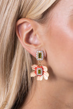 Load image into Gallery viewer, Earrings Colorful Clippings - Green Clip On W4