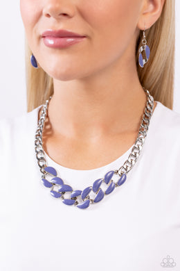 Necklaces CURB Craze - Blue N2409