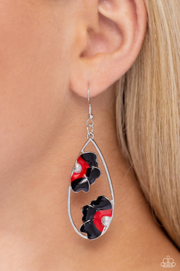 Earrings Airily Abloom - Black E441