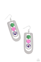 Load image into Gallery viewer, Earrings Layered Lure - Multi Green E2215