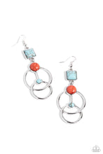 Load image into Gallery viewer, Earrings Interlocked Influence - Blue E174