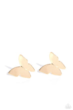 Load image into Gallery viewer, Earrings Butterfly Beholder - Gold E3013 POST