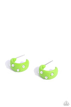 Load image into Gallery viewer, Earrings Cover PEARL - Green MINI S128
