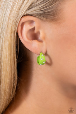 Earrings Cover PEARL - Green MINI S128
