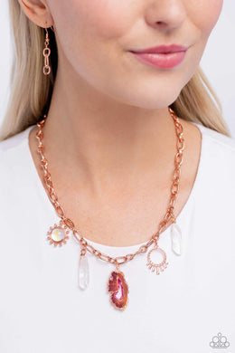 Necklace Geode Glam - Copper