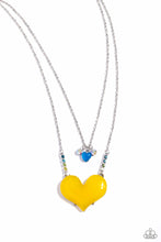 Load image into Gallery viewer, Necklace Heart-Racing Recognition - Yellow VDAY V150